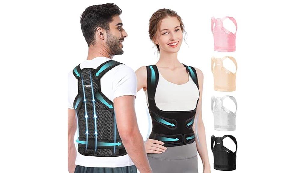 adjustable unisex back posture brace