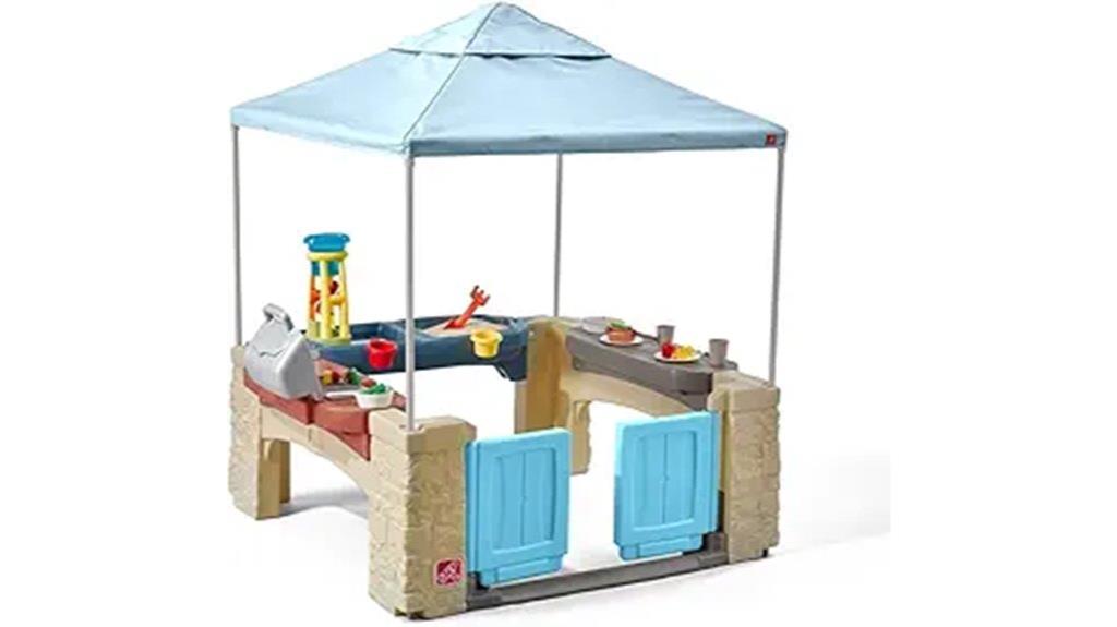 all weather playset with canopy