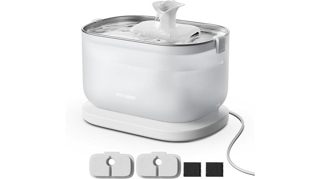 app controlled stainless water fountain