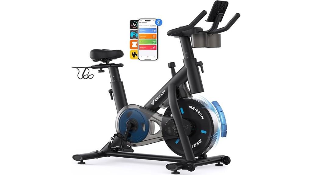 app enabled indoor cycling bike