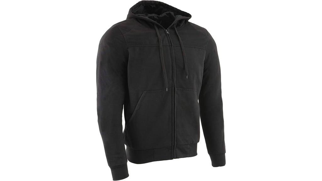 armored hoodie with aramid