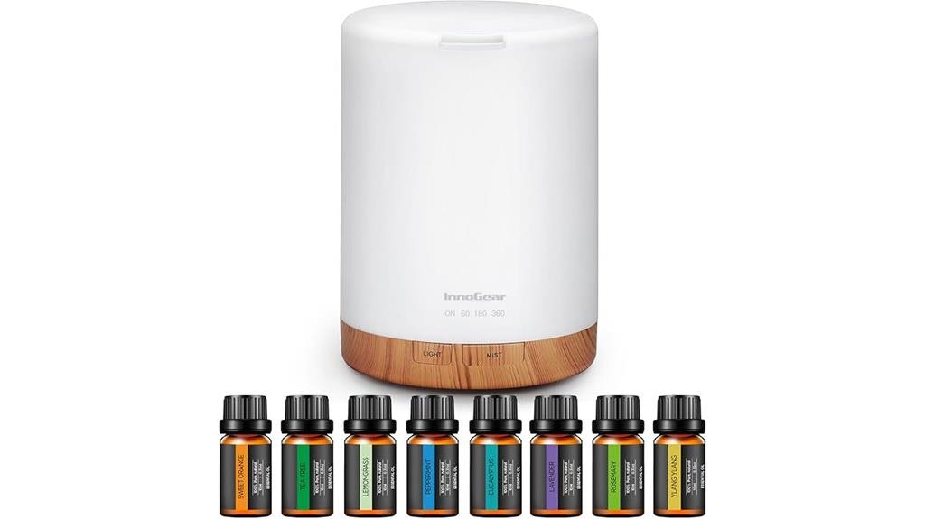 aromatherapy diffuser with oils