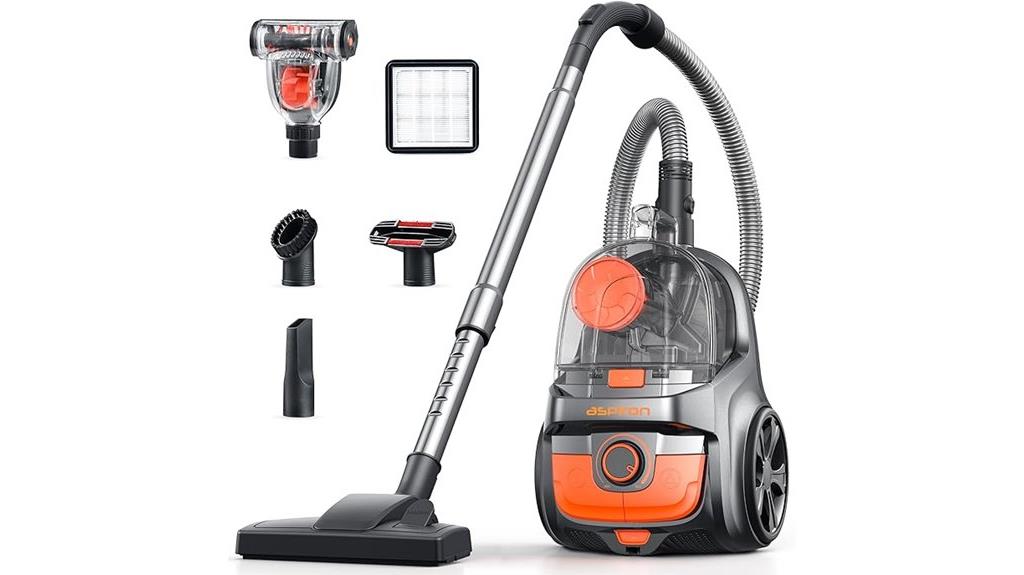 aspiron 30kpa canister vacuum