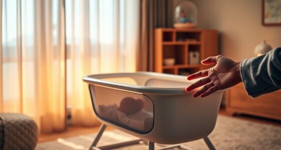 auto rocking bassinet with cry detection