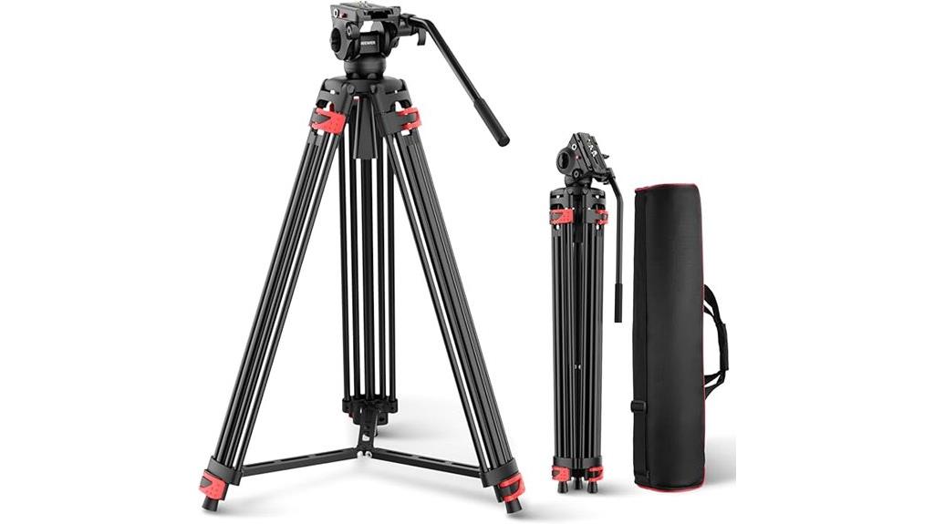 basic 74 inch fluid tripod