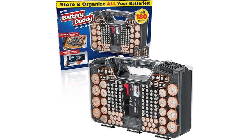 battery storage organizer case