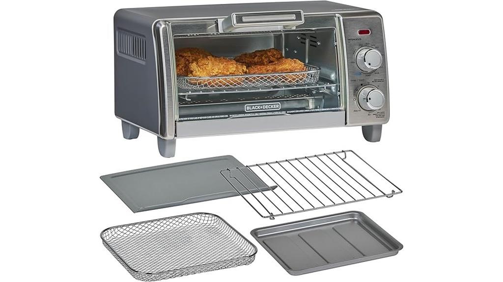 black decker 4 slice toaster oven