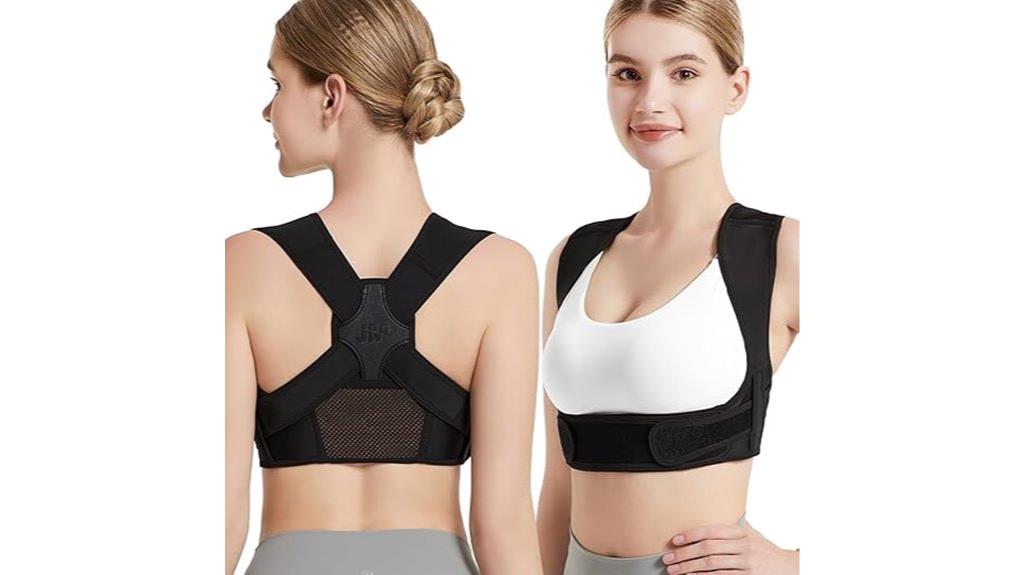 black small posture brace