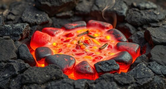boiling food on rocks