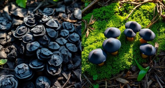 burned vs natural morels