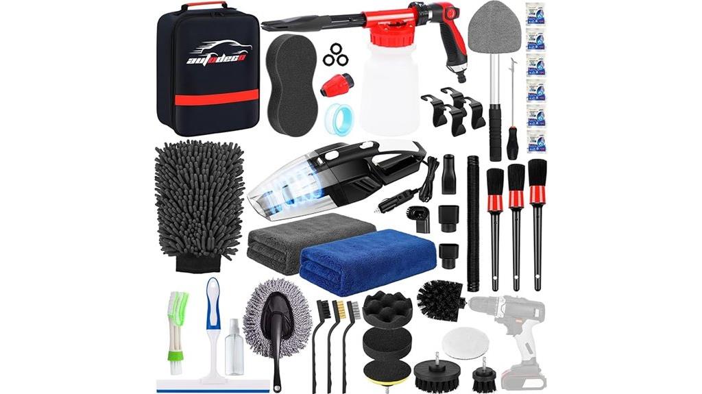 car cleaning supplies set