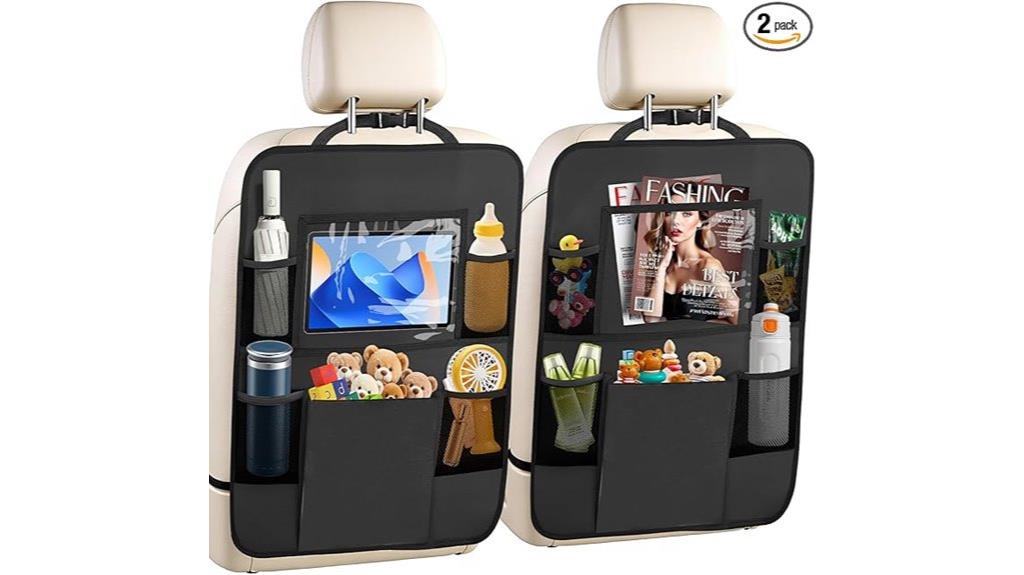 car organizer with tablet