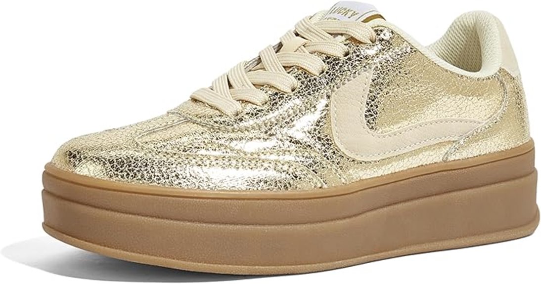 casual thick sole sneakers