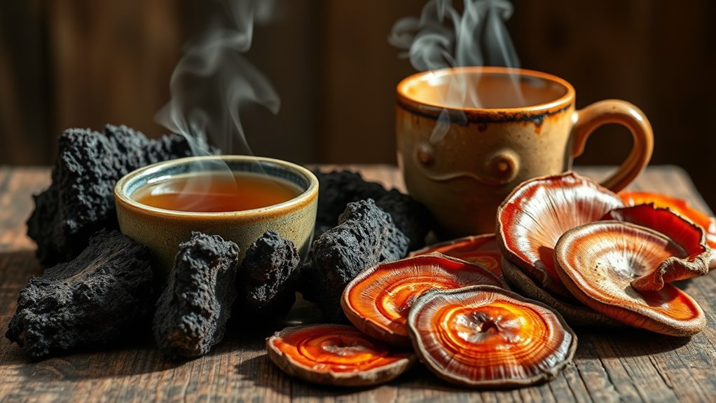 chaga reishi health research