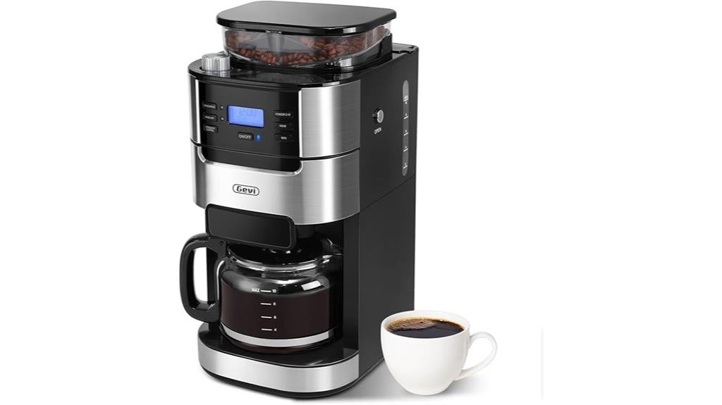 coffee maker with grinder