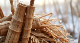 cold season cattail starch extraction