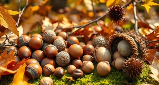 collecting fall nuts safely