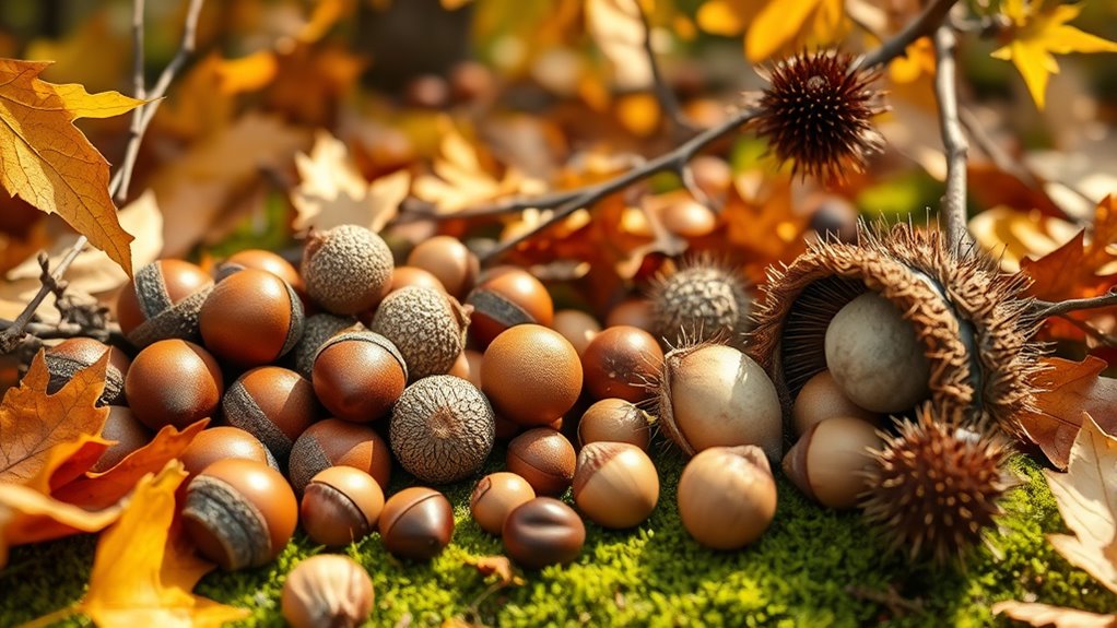 collecting fall nuts safely