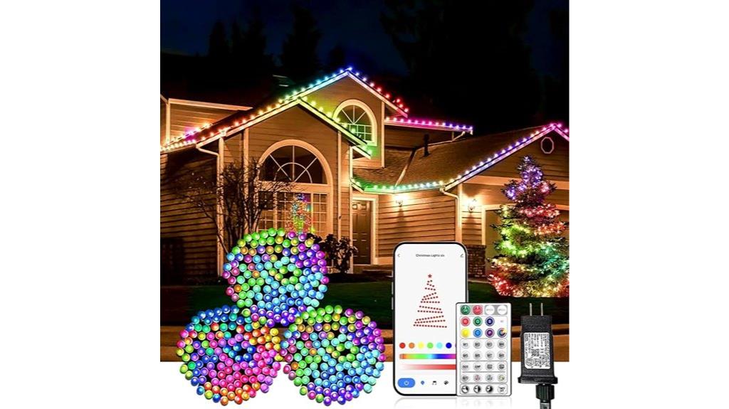 colorful music responsive light display