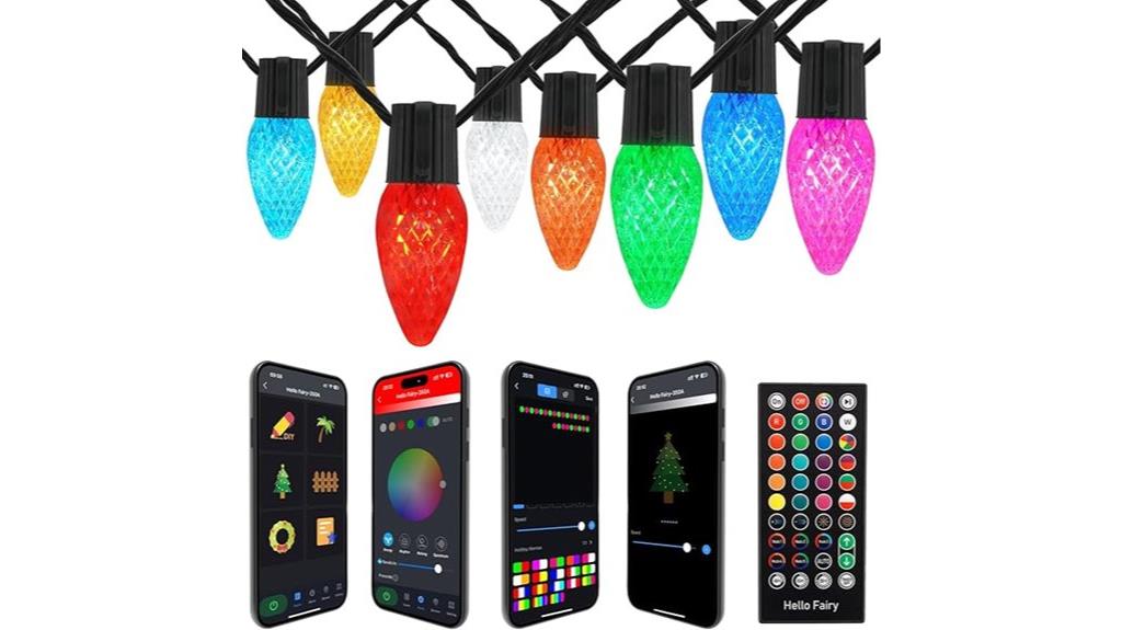 colorful outdoor holiday lights
