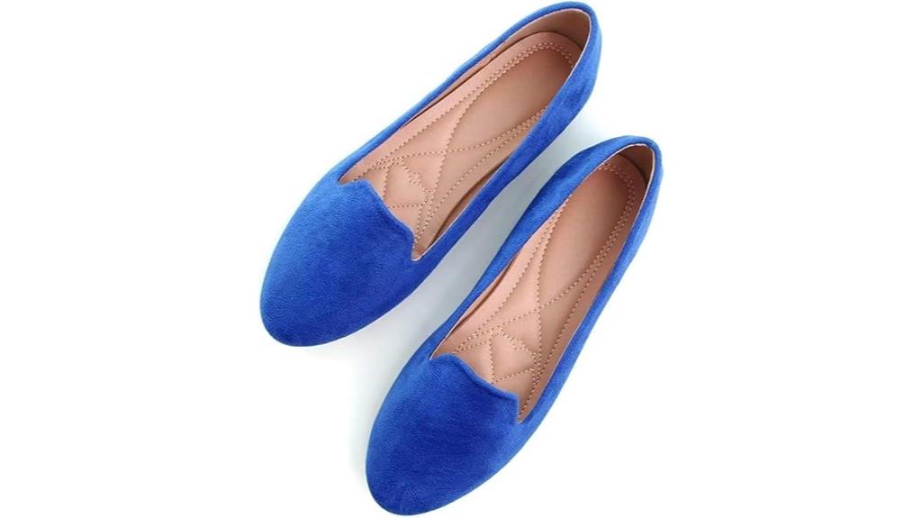 comfortable round toe flats