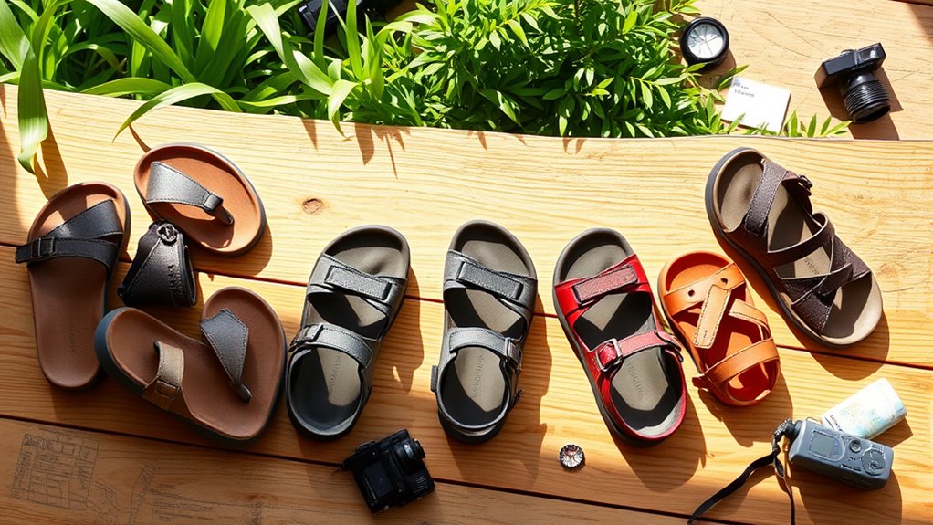 comfortable supportive walking sandals