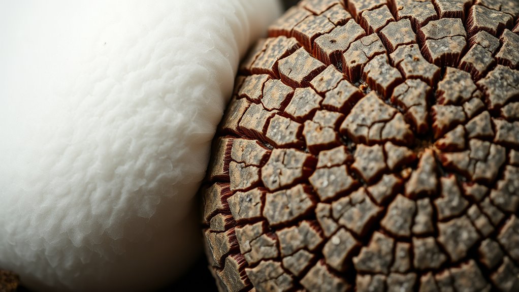 comparing puffball and earthball interiors