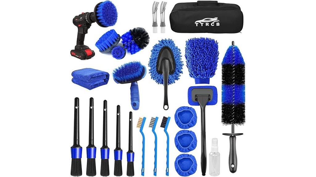 complete 26 piece car brush set