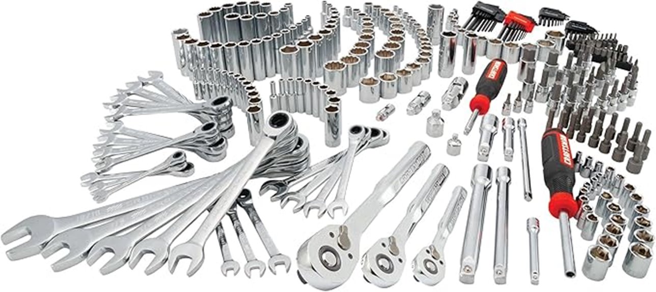 comprehensive 298 piece mechanics set