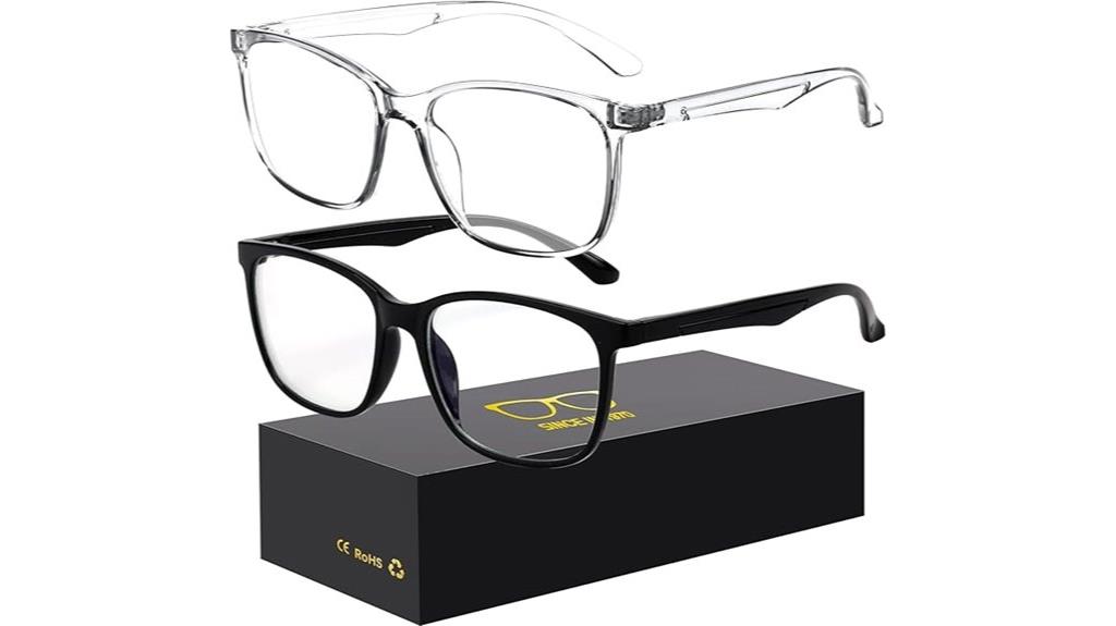 computer gaming blue glasses