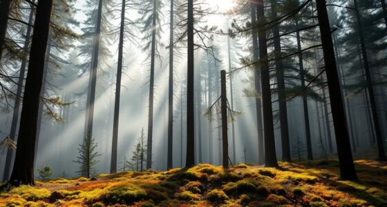 conifer forest low smoke firelays