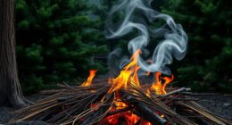 conifer forest low smoke firelays