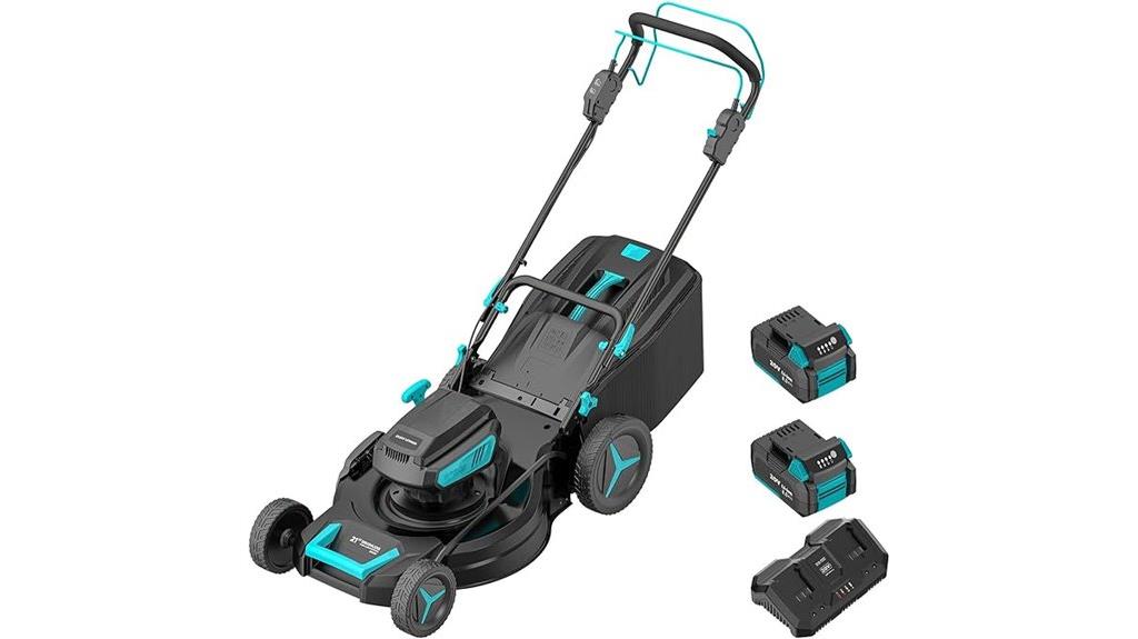 cordless lawn mower features