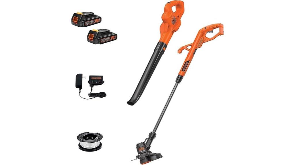 cordless trimmer blower combo