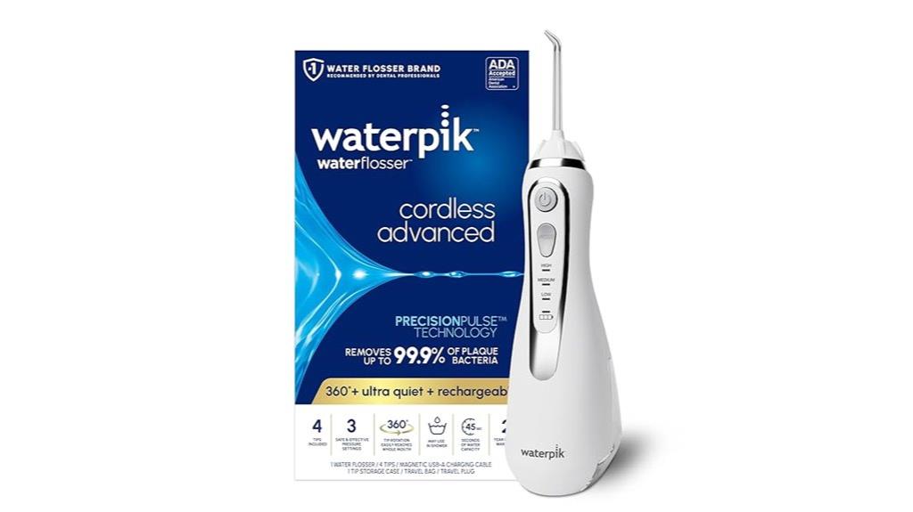 cordless water flosser package