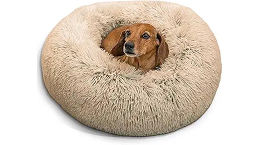 cozy donut dog bed