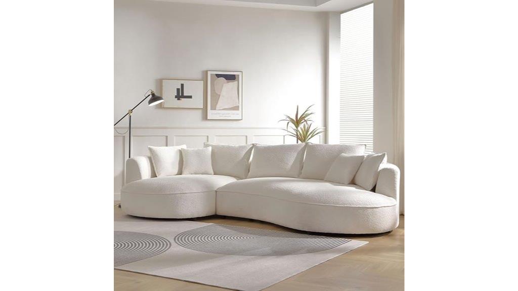 curved sectional sofa
