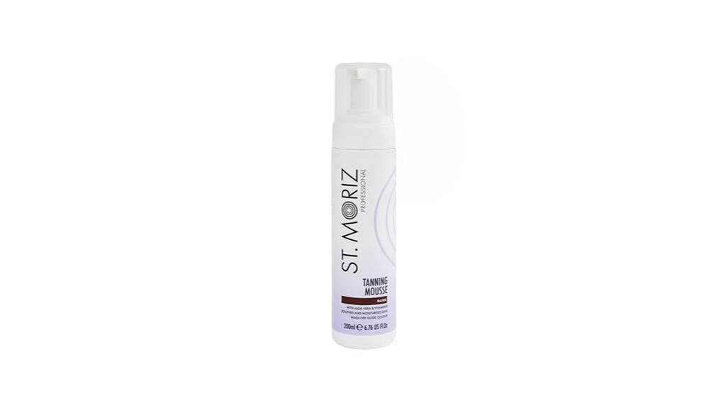 dark mousse tanning product