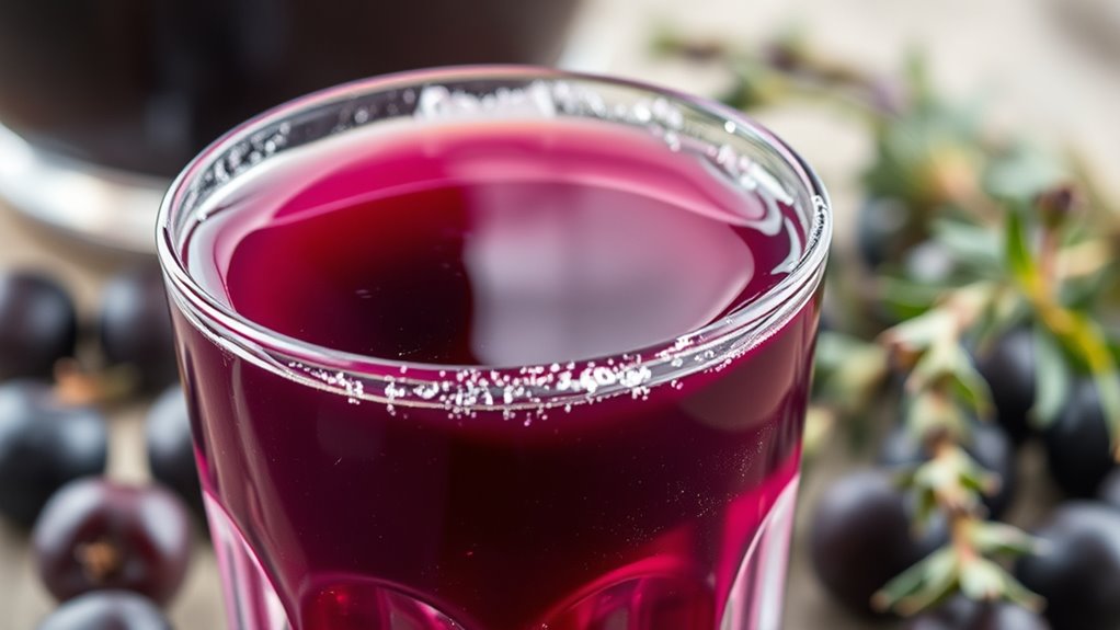 deep purple aromatic cordial