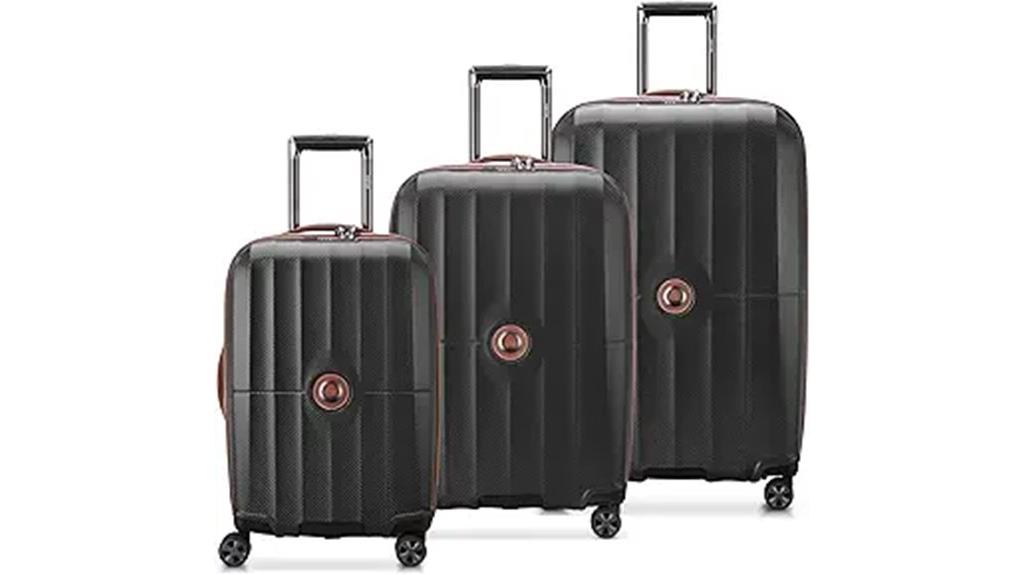 deluxe expandable travel suitcases