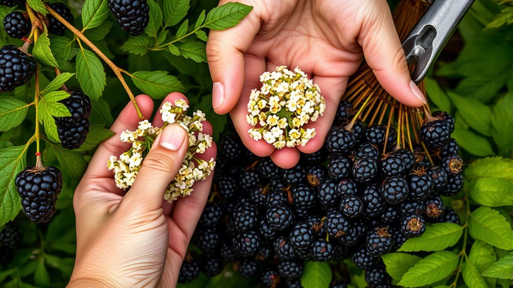 different preparations for elderflower and elderberry