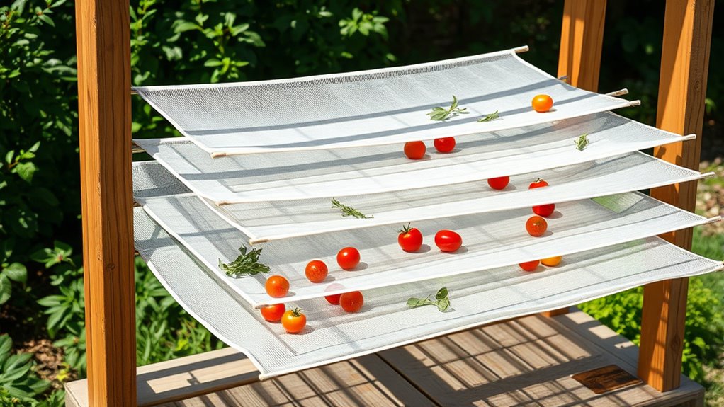 diy repurposed mesh drying rack
