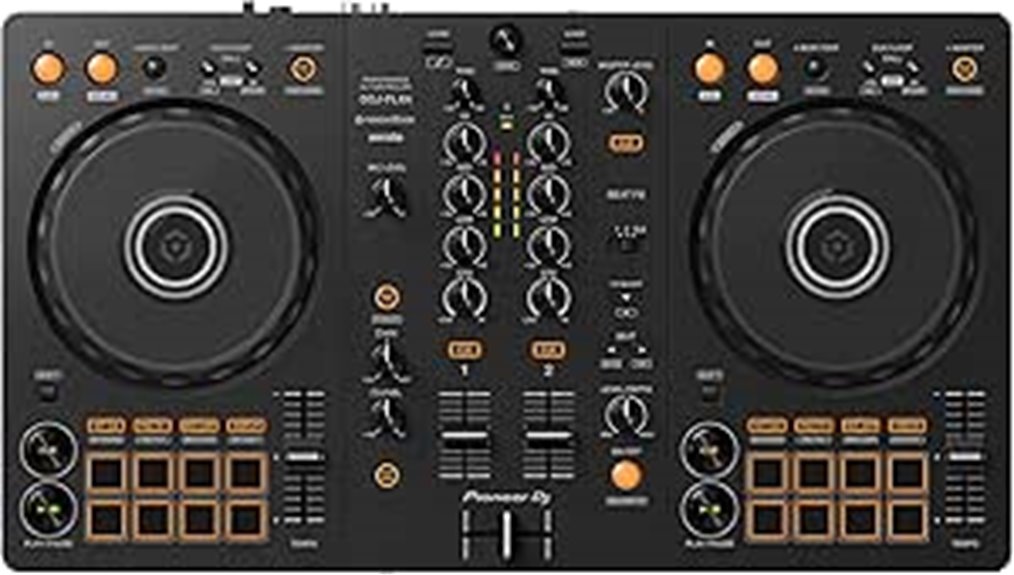 dj controller with dual decks