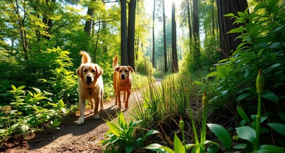 dog trail plant damage