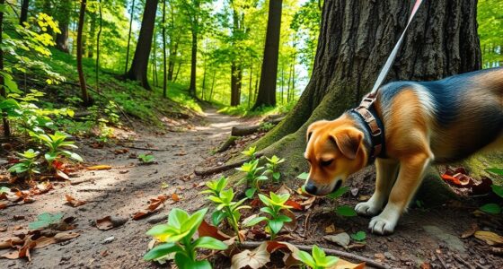 dogs trail plant damage