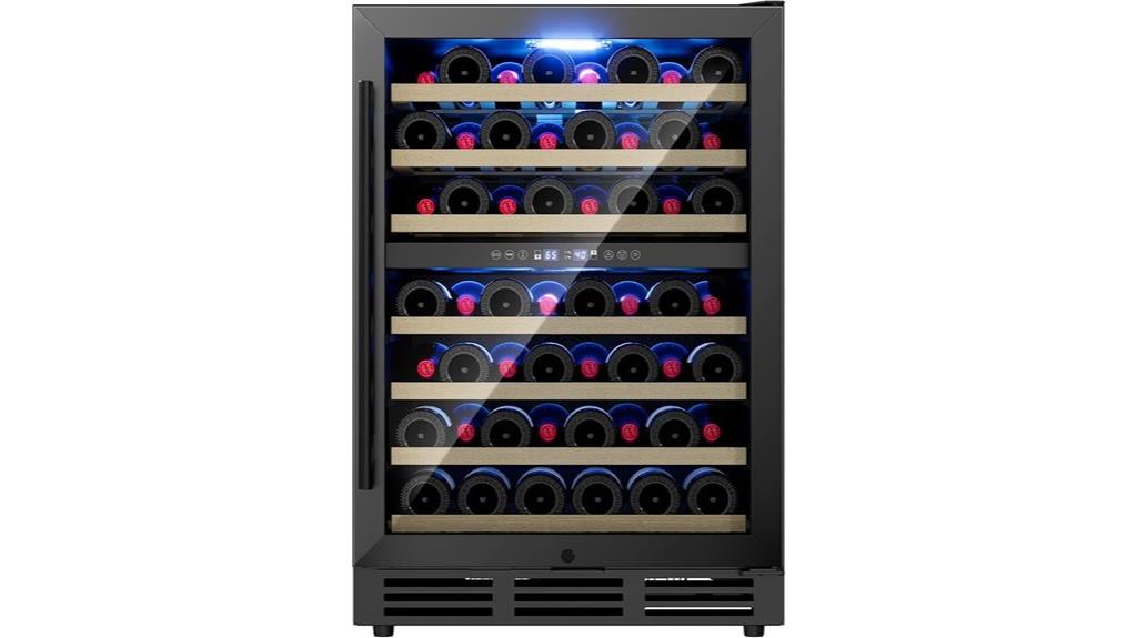 dual zone glass door cooler