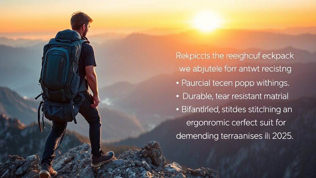 durable weather resistant hiking backpack