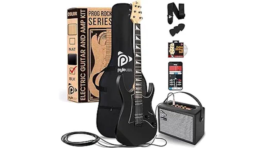 electric guitar with amplifier