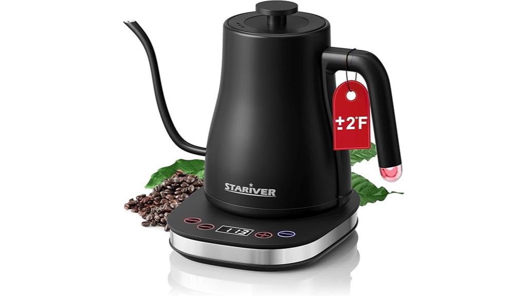 electric kettle with presets