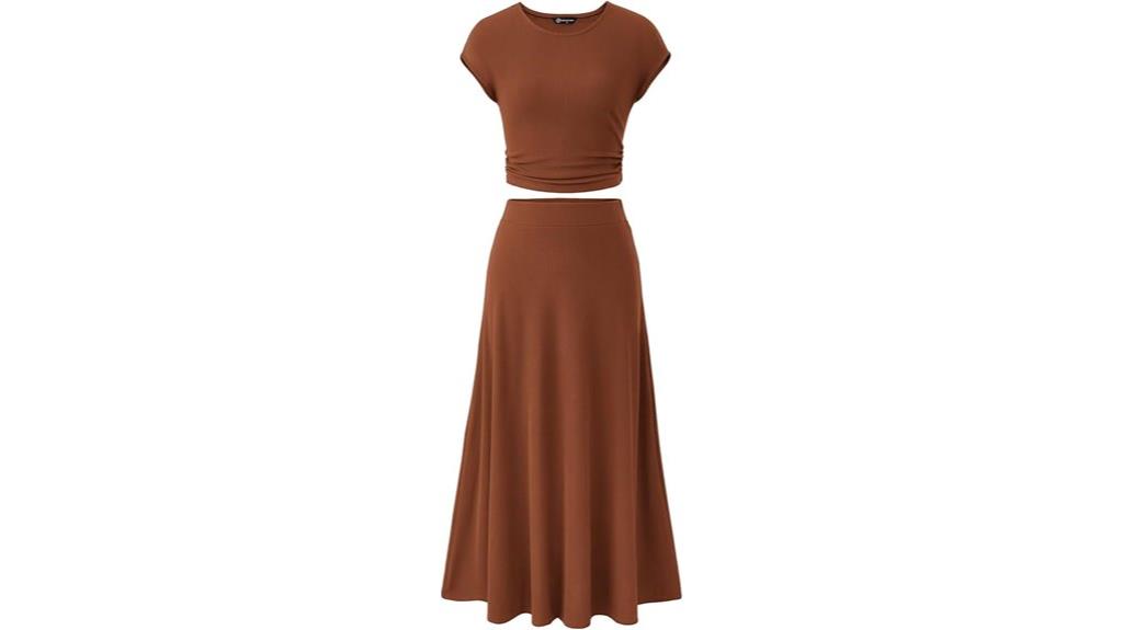 elegant two piece skirt set